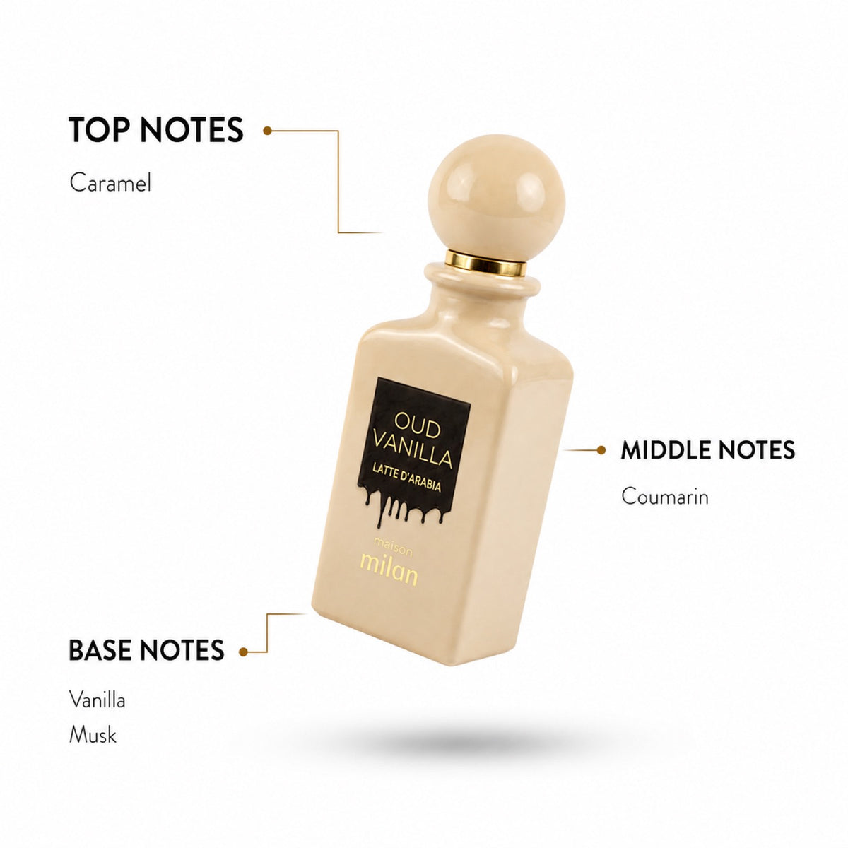 Oud Vanilla Latte d'Arabia — note pyramid